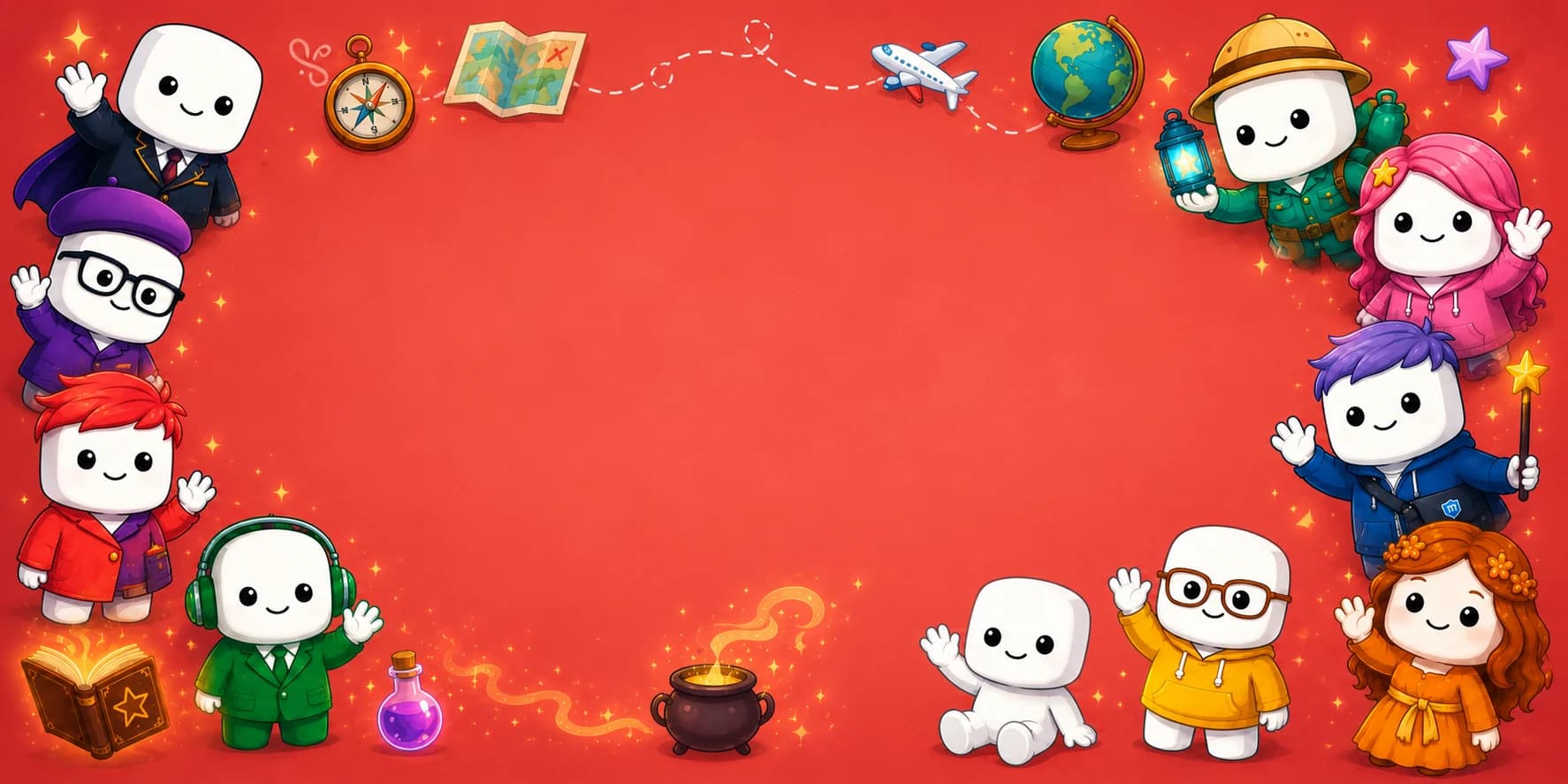 The Mallows — Marshmallow Marketing characters